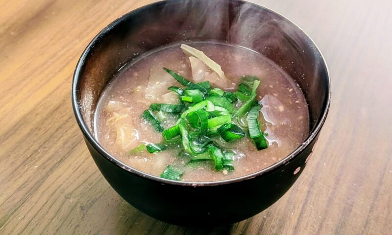 御膳味噌を使ったみそ汁の写真