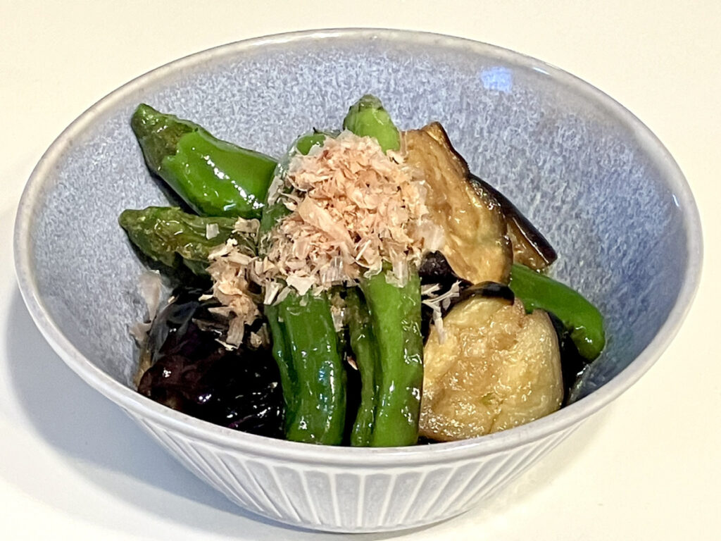 甘長とうがらしと茄子の煮浸し